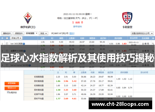 足球心水指数解析及其使用技巧揭秘